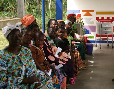 patients at the clinic